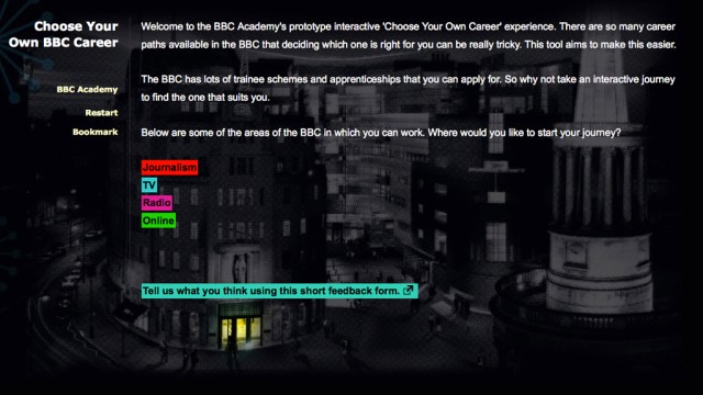Choose your own BBC Career